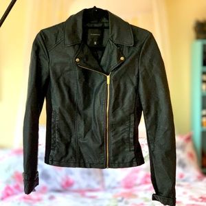 Dynamite Faux Leather Moto Jacket size S